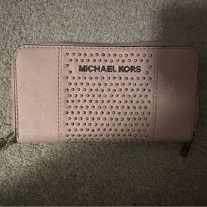 Light pink with studs Michael kors wallet